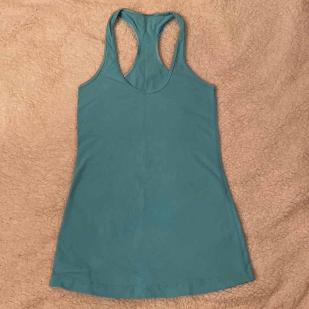 Blue Lululemon tank top